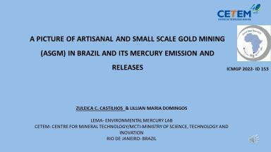 A picture of Artisanal and Small Scale Gold Mining in Brazil and its Mercury Emission and Releases.